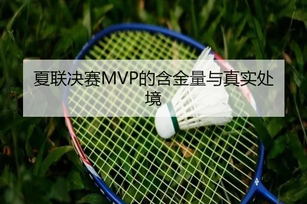 夏联决赛MVP的含金量与真实处境